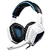 Xbox One PS4 Headset,Sades SA920 3.5mm Wired Over Ear Stereo Gaming Headphones with Microphone for PC iOS Computer Gamers Smart Phones Mobiles(White Black)