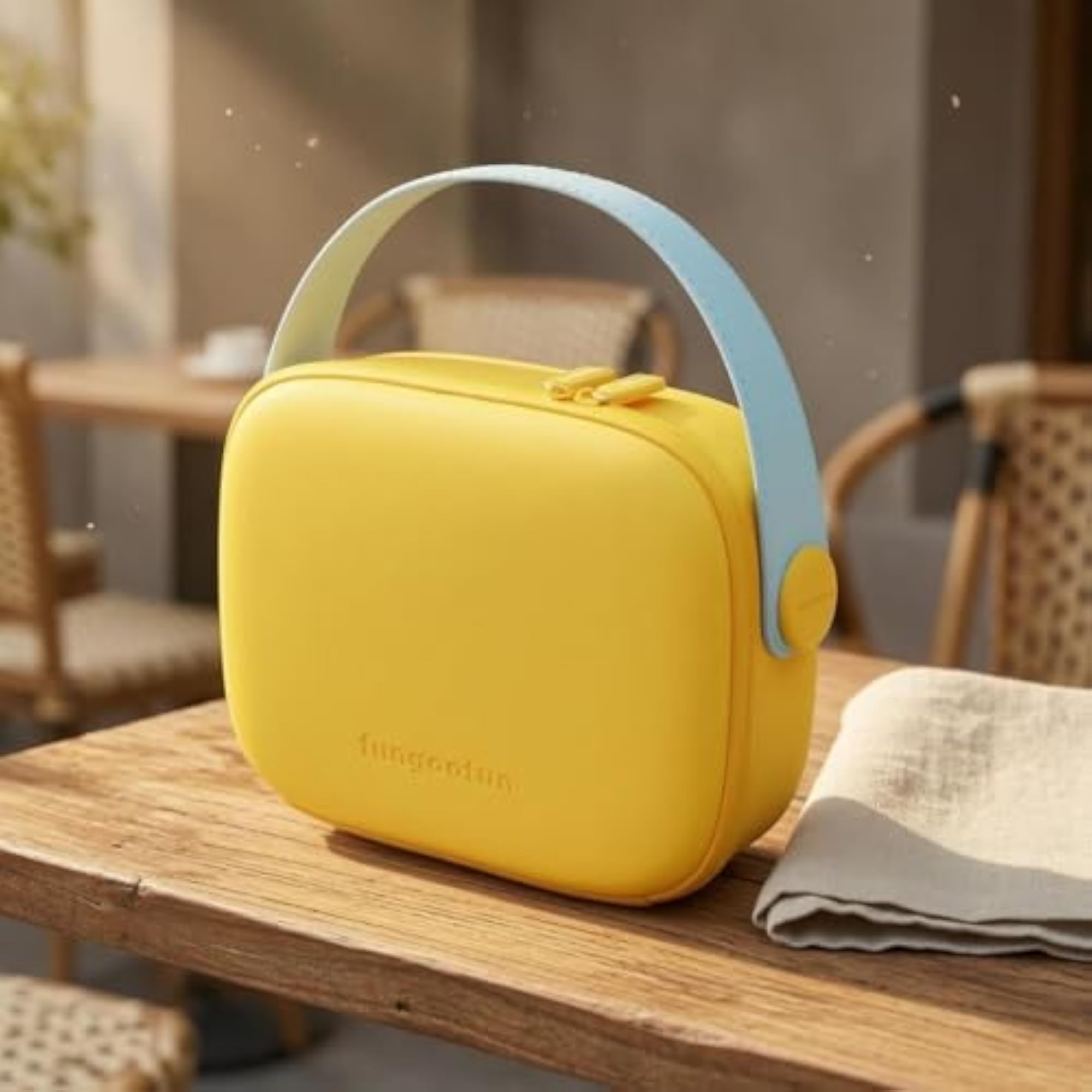 Zip-Around Handheld Cosmetic Bag, Matte Travel Makeup Bag