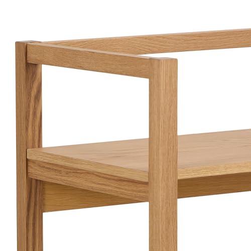 Estantería rectangular de madera Lars con 3 baldas para almacenamiento de libros 6