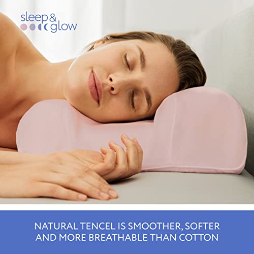 Sleep & Glow Omnia Tencel Pillowcase for Hair and Skin Fits the Unique Shape of the Sleep&Glow Omnia Pillow - Image 3