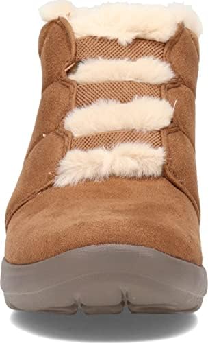 BZees Womens Golden Puff Ankle Boot Toffee Microfiber 6.5 M | Image 1
