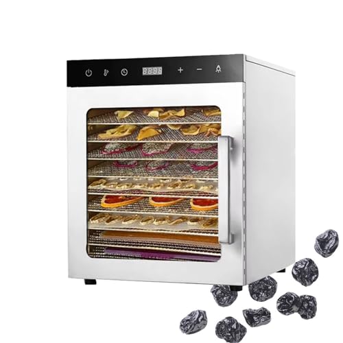 Freeze Dryer Machine for Food Dehydration, 10/12 Stainless Steel Trays, Home Food Processor for Jerky, Fruit, Meat, Beef - 110V