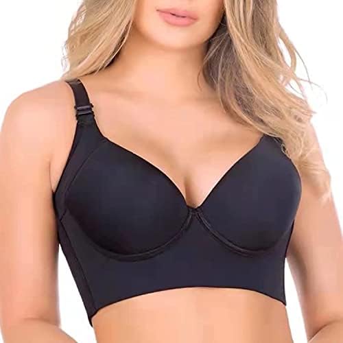 Fashion Deep Cup Bra Hides Back Fat Full Back Coverage Bra