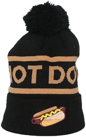 Cirque Mountain Apparel Rt Hot Doggin' It Beanie , Black/Gold/Yellow, One Size