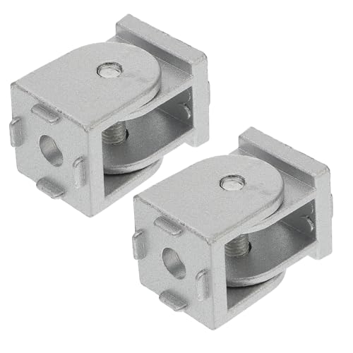 TOBBOMEY 2pcs Zinc Alloy Pivot Joint Connector Flexible Aluminum Profile Extrusion Bracket Pivot Joint for Industrial Assembly
