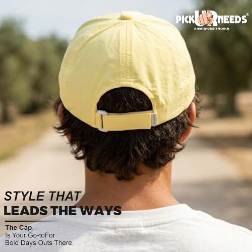 Image of Pick Ur Needs Unisex Sports Baseball Cap Breathable Quick-Dry Summer Cap with Adjustable Strap