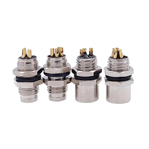 Conector de sensor M8 de montaje trasero macho de 3 pines Tipo A