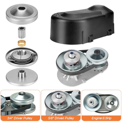 Torque Converter 30 Series Mini Bike 2-7Hp Go Kart CVT Clutch 3/4 inch 10T #40/41/420&12T #35 Chain Drive Belt Pulley for Predator 212cc, Manco Comet TAV2 Mini Bike Engine Replace for 219552A 218353A by SEHNSUCHT - Image 2