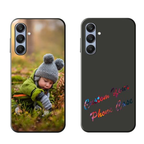 Personalized Custom Picture Photo Text Phone Case for Samsung Galaxy A25 5G Compatible with Samsung Galaxy A25 5G Black TPU Protective Phone Case Gifts
