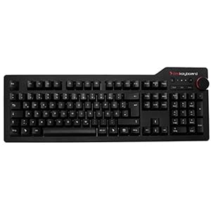 Das Keyboard 4 Root – Professionelle Mechanische Tastatur – Cherry MX Blue Click Tastenschalter – DE Layout – Multimedia Taste für Mediensteuerung