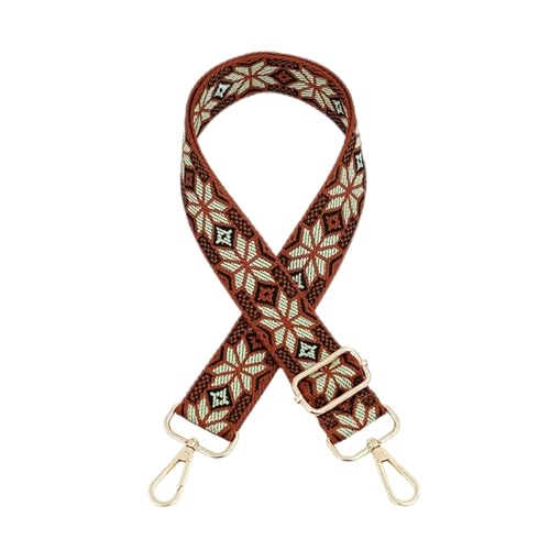 MOOWI Bandoulière Sangle de Sac à Main for Femmes, Accessoires de Sac à bandoulière, Sangle de Sac à Dos réglable Bandoulière de Rechange pour Sac à Main (Color : Light Brown, Size : Silver Buckle)