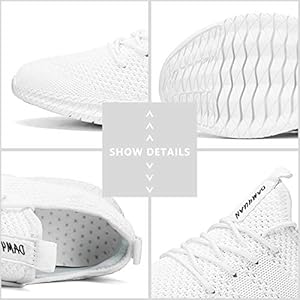 FNKDOR Lente zomer zonder veters slip on sneaker dames loopschoenen licht joggen running wandelschoenen comfort fit mesh ademende gymschoenen voor vrouwen #1, wit, 37 EU