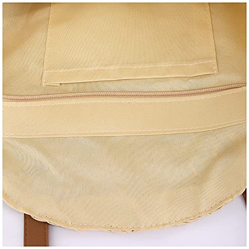 Image of Naimo Women Straw Beach Shoulder Bag Woven Tote Handbag Large Handmade Weaving Summer Casual Hobo Bag