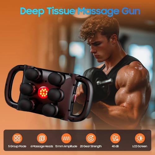 JOYSUWERUN 6-Head Massage Gun Set