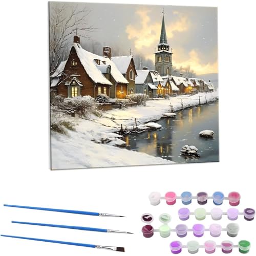 ~̏ G Paint by Numbers hG Lbg l ʂ肦 lphGLoXNtg  LoXA[g uVƃANG̋, ItBX CeA rO, ւ̃Mtg 30x30cm (t[