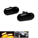 RZG 2x Seitenblinker schwarz LED Blinker für Clio I II Espace III Kangoo I II Megane I Master II Trafic II Twingo Fortwo 453
