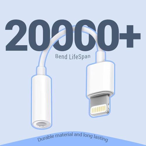 Image of Apple-Mfi Certified Lightnin.G Adapter to 3.5 Mm Headphone Jack, Aux Audio Jack, I-Phone Superfast Charger Adapter Compatible with 14 /13 /12 /11 Pro /Xr /Xs Max /X /8 /6 All iOS Devices (Ultra /Plus /Fe)