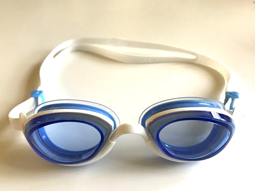 Snake & Pig Basilisk Swimming Goggles, Comfortable Fit for Adult (light blue lenses)