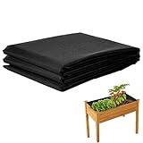 Wshxjzyay 63 * 83 inch Raised Garden Bed Liner, Non Woven Fabric Liner for Large Veg Trough, Keeps Soil Contained and Water Drained