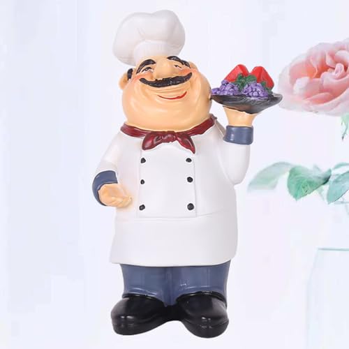 Figurine de chef français Amosfun pour décoration de table de cuisine - 8