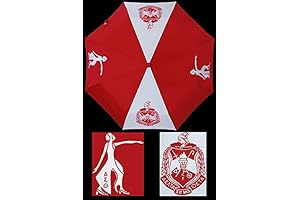 Premium Delta Sigma Theta Sorority DST Auto Open Folding Umbrella