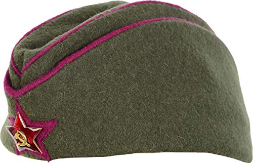 Epic Militaria Replica WW2 Russian Officers Pilotka Cap (60 cm) Green