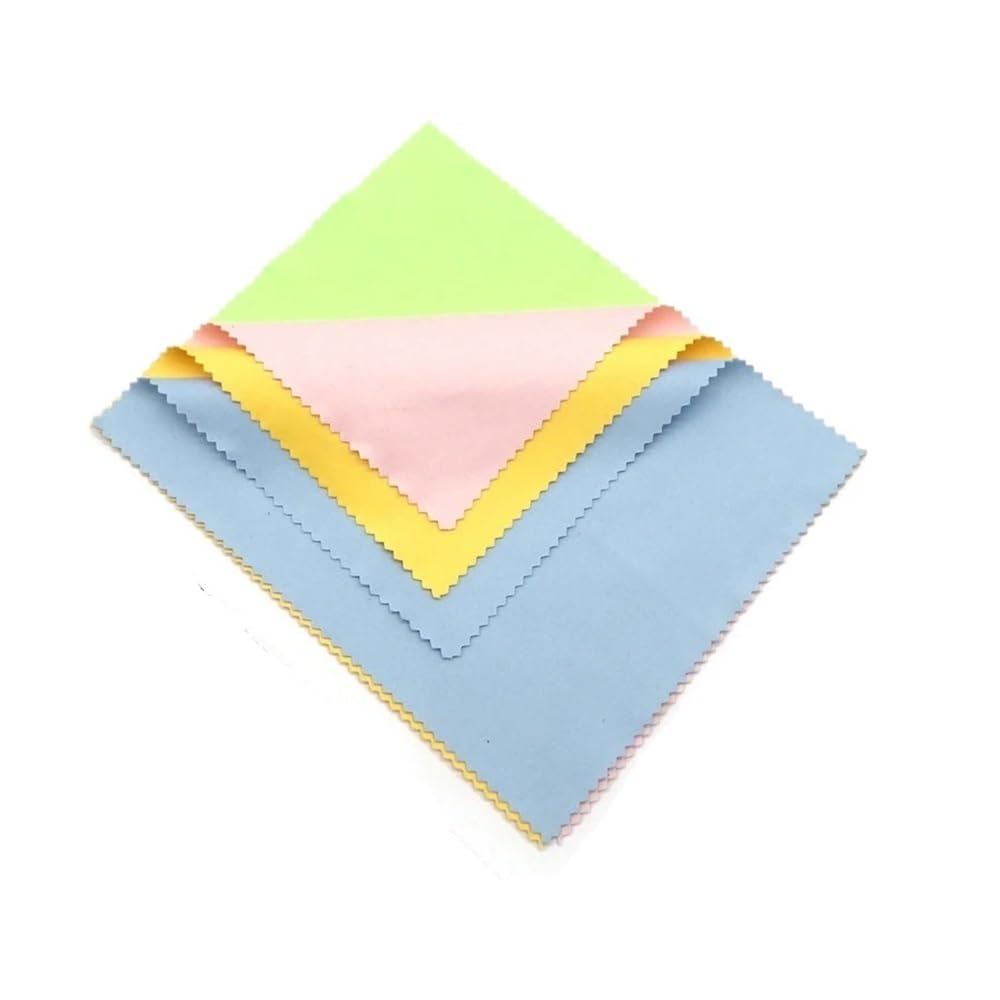 Brillenreinigungstuch, 230 g/m², Nadel, 1 Brillenlinse, Mikrofaser-Reinigungstuch, Brillenreiniger, Reinigungstuch, 15 x 15 cm, 17 x 14 cm, bunt, Grau, Weiß, Schwarz (bunt, 17 x 14 cm), 100