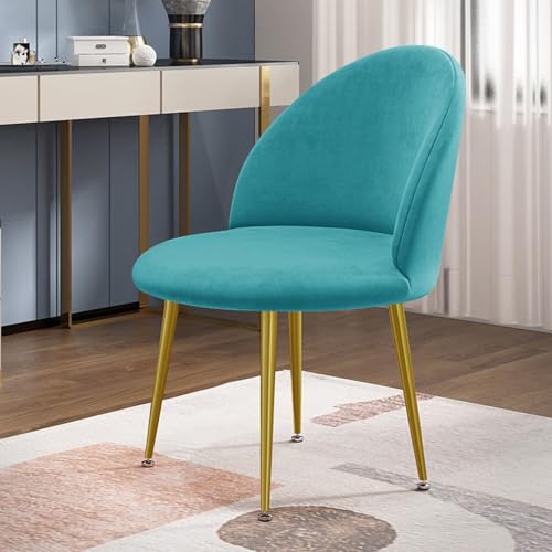 Housse de chaise salle à manger turquoise protège dossier bas