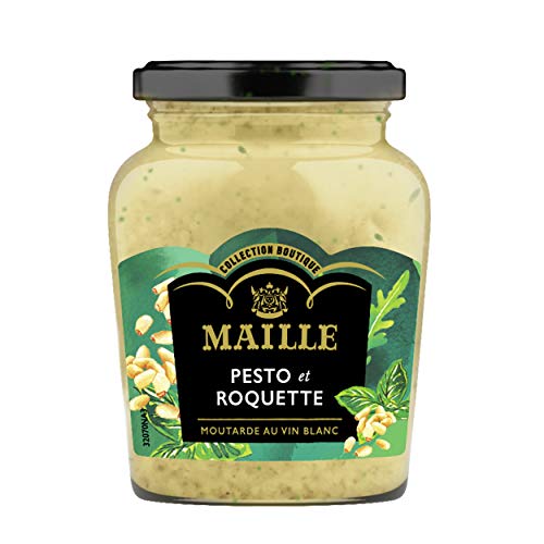 Maille Moutarde au vin blanc, pesto et roquette, 108 g Cover