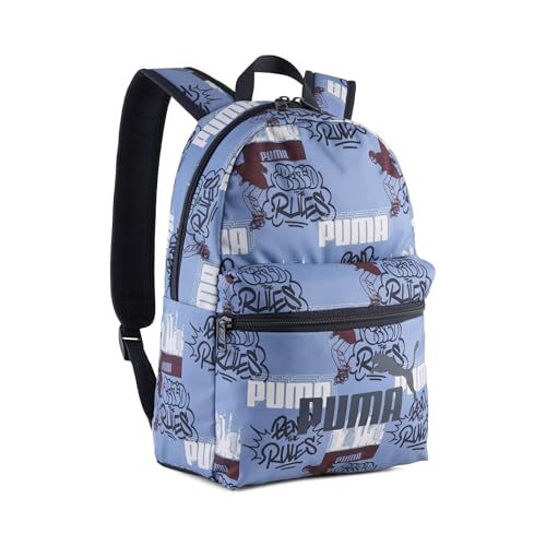 Puma Phase Small Backpack Zaino, Cool Blue-Mid 90Ies Aop, One Size Unisex-Bambini E Ragazzi