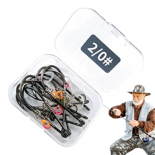 Crochets fixes de crevettes vivantes, crochets de pêche décalés | Offset Crochets fixes de crevettes vivantes | Outil de capture de poisson résistant à...