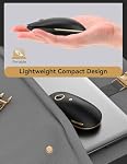 TECKNET Computer Mouse, Silent Mouse Wireless, 2.4Ghz USB-A Wireless Mouse, 4800 DPI Ambidextrous Quiet Click Mice for Travel, Slim Portable Wireless Mouse Compatible with PC Laptop MacBook