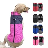 Tineer Dog Winter Jacket Vest for Small Medium Large Dogs, Fleece Lining Warm Coat Waterproof Pet Do