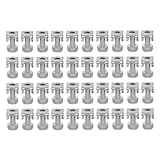 ANCLLO 40 Sätze M6-Befestigungsmuttern, Rack-Befestigungsbolzen für Serverschränke und Geräteracks (Silber 20 mm)