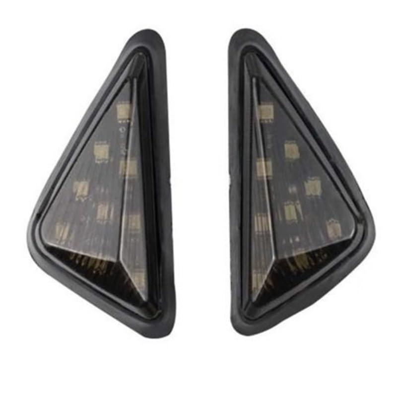 Clignotant pour moto fumé : feux clignotants triangle encastré de carénage