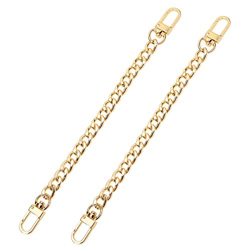 PENTA ANGEL Bag Strap Extender 2Pcs 7.9 Inch Short Purse Chain Strap Replacement for Shoulder Cross Body Bag Handbag Crafts (20 cm Gold)