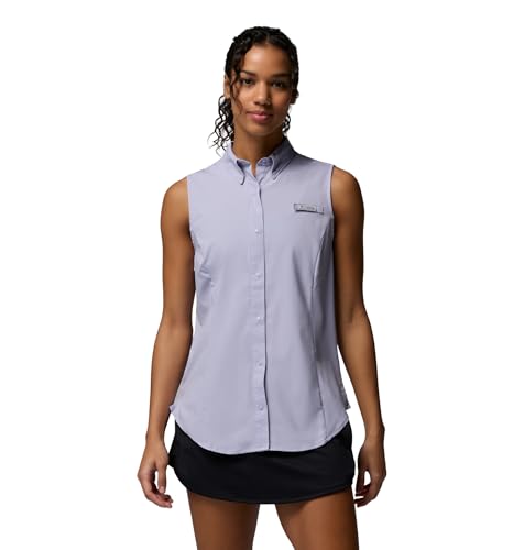 Columbia Women's PFG Tamiami Sleeveless Summer Shirt, Twilight, 3X – Ansicht 1