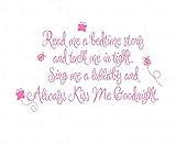 Susie85Electra Read Me a Story Wall Decal Poem Baby Nursery Always Kiss Me Goodnight Quote Prayer Quote Girl Boy Butterfly Lady Bugs