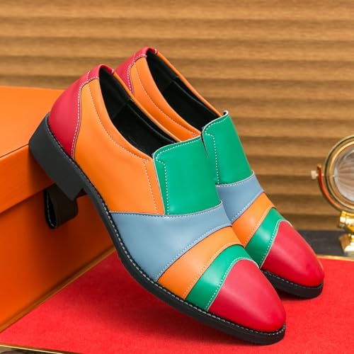 Men's Loafers Silp On Party Dress Casual Leather Color Penny Loafers Fashion Prom Shoes for Men2