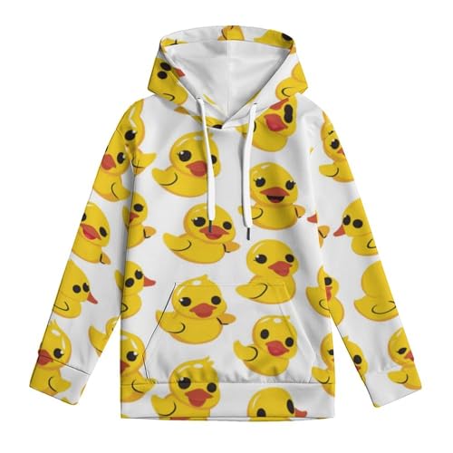 Sweat à capuche canard enfant 5-13 ans avec poches - 4
