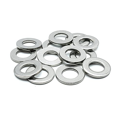 Hippo Hardware M7 (7mm) Form A Flat Washers to Fit Metric Bolts & Screws A2 Stainless Steel (Pack of 30)