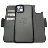 Dreem Fibonacci 2-in-1 Wallet Case for Apple iPhone 14 Plus - Luxury Vegan Leather, Magnetic Detacha