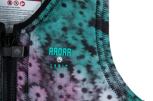 Radar Lyric Women's Impact Vest, Black/Floral Fade, Small #TOP1