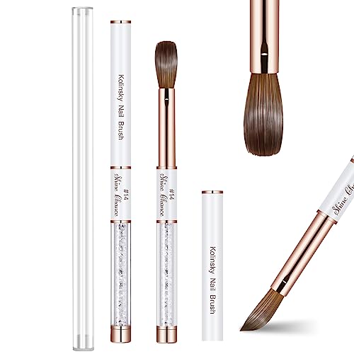 Shine Chance Kolinsky Acrylic Nail Brush #14