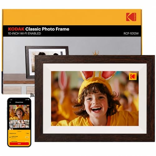 KODAK 10.1 inch WiFi Digital Picture Frame,1280x800 IPS HD Touch Screen, 32GB Smart Photo Frame with App & AI Photo Creation, Easy Sharing Photos and Videos, Birthday Gifts for Mom Women - image 1