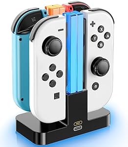 Tokluck SW807 Joy-Con Ladestation für Nintendo Switch