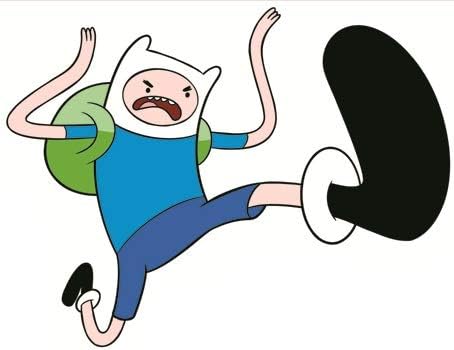 WiggleWalls Totmizby 6 Inch Finn Mertens Decal Adventure Time with Jake Removable Wall Decal Sticker Art Home Decor Kids Room 6 Inch by 5 Inch Tall