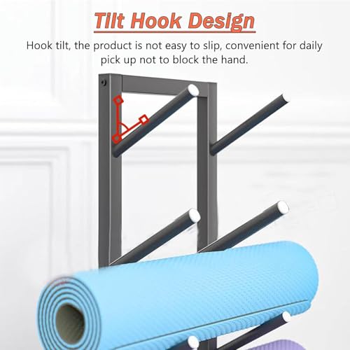 Estantes de pie para esterillas de yoga en acero resistente 5