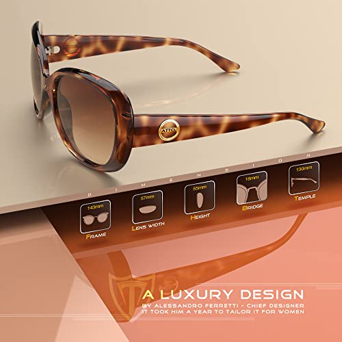 ATTCL Womens Classic Polarized Sunglasses for Women Trendy Oversized Sunglass with UV Protection4