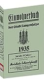 Adreßbuch /Einwohnerbuch der Stadt Langensalza 1935: Bearbeitet nach den amtlichen Unterlagen des Einwohner-Meldeamtes Langensalza nach dem Einwohnerstande vom 1. Februar 1935